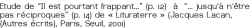 Etude de “Il est pourtant frappant...” (p. 12) à “... jusqu'à n'être pas réciproques” (p. 14) de « Lituraterre » (Jacques Lacan, {Autres écrits}, Paris, Seuil, 2001)